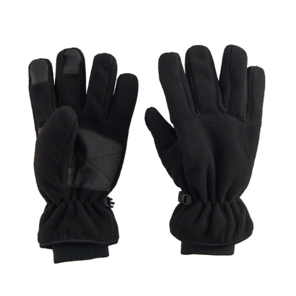 Men's Tek Gear Black Warm Tek Touchscreen Micro Fleece Gloves S/M